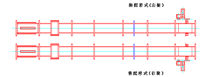 MS32-- MS40型埋刮板輸送機裝配形式(右裝)